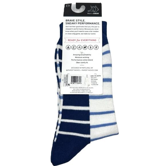 NWT Pair of Thieves Men's Crew Socks cornflower size 8-12 - Picture 4 of 4